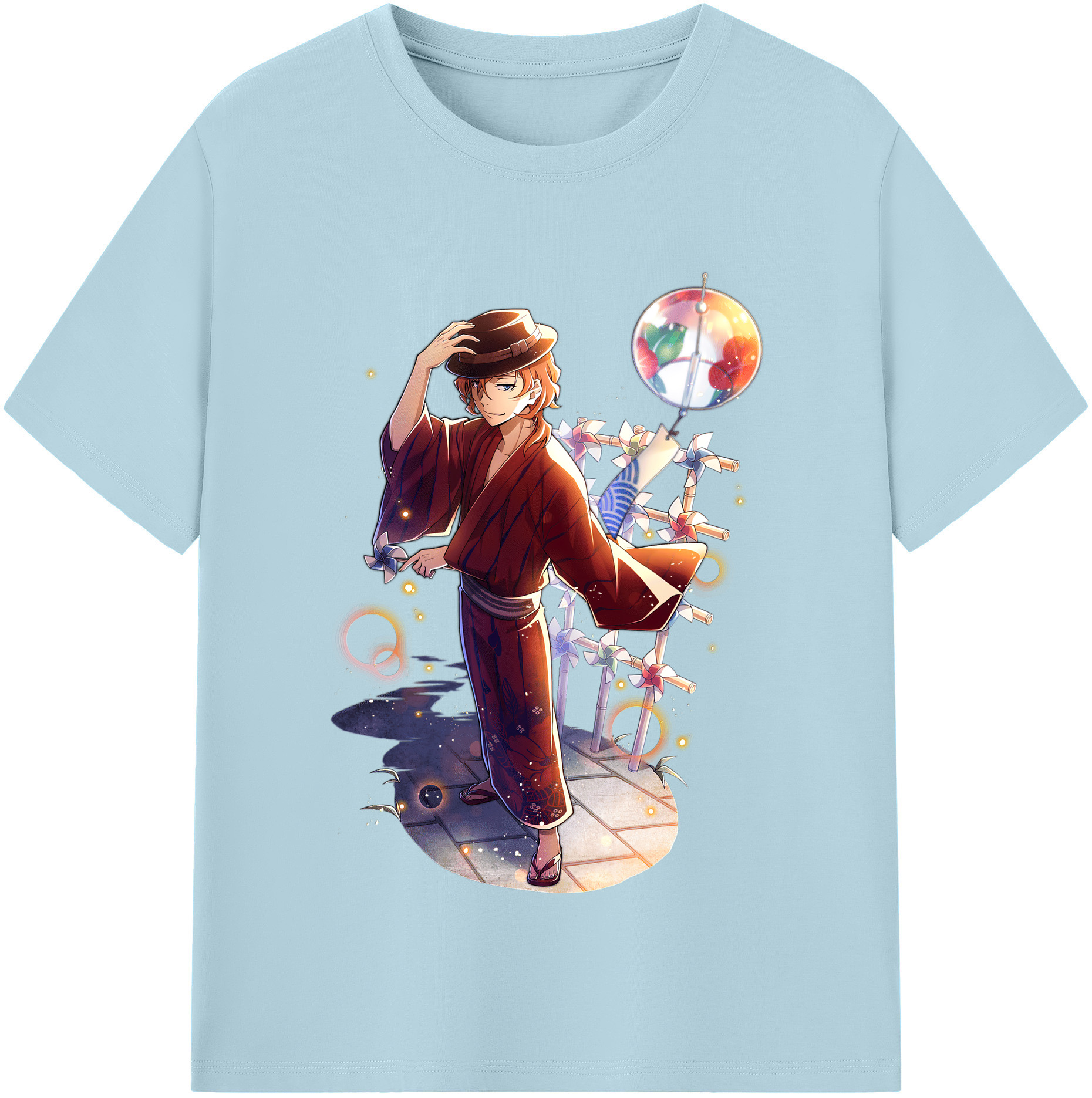 （画像用） 文豪ストレイドッグス Bungo Stray Dogs 綿100％半袖Tシャツ（フロントプリント）